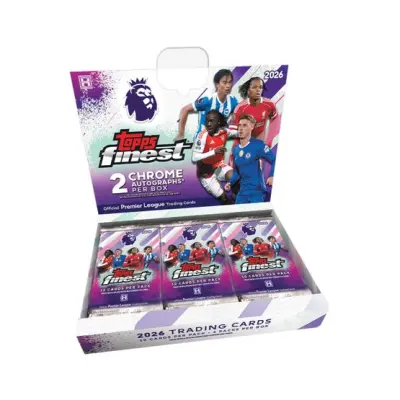 Topps - Svart Trading Cards - Premier League Finest 2026 Hobby Box - 6 Packs (60 Cards) @ Hatstore
