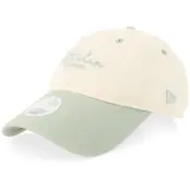 New Era - Football Beige unconstructed Keps - Tottenham Hotspur Womens Wordmark 9TWENTY Light Terracotta/Mint Dad Cap @ Hatstore