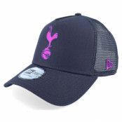 New Era - Football Blå trucker Keps - Tottenham Hotspur Seasonal Pop Navy A-Frame Trucker @ Hatstore