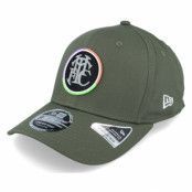 New Era - Football Grön adjustable Keps - Tottenham Hotspur Rubber Flock 9FIFTY Olive Adjustable @ Hatstore