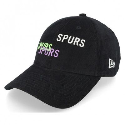 New Era - Football Svart adjustable Keps - Tottenham Hotspur Triple Wordmark 9FORTY Black Adjustable @ Hatstore