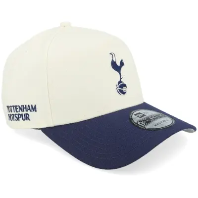 New Era - Football Vit adjustable Keps - Hatstore Exclusive x Tottenham Hotspur 9FORTY Chrome/Navy A-Frame Adjustable @ Hatstore