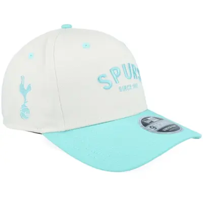 New Era - Football Vit adjustable Keps - Tottenham Hotspur Contrast Visor 9FIFTY Ivory/Teal Adjustable @ Hatstore