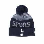 Mössa Tottenham Hotspur Fleck Bobble Black/Grey Pom - New Era - Svart Tofs