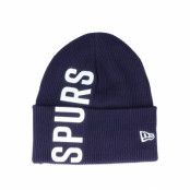 New Era - Football Blå cuff Beanie - Tottenham Hotspur Fc Vert Wordmark Knit Navy/White Cuff @ Hatstore