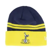 New Era - Football Blå cuff Beanie - Tottenham Hotspur Retro Beanie Yellow/Navy Cuff @ Hatstore
