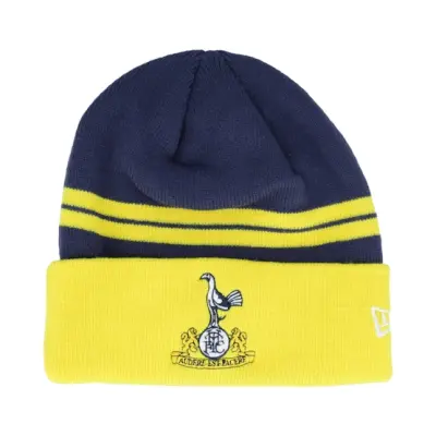 New Era - Football Blå cuff Beanie - Tottenham Hotspur Retro Beanie Yellow/Navy Cuff @ Hatstore