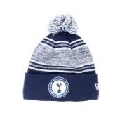 New Era - Football Blå pom Beanie - Tottenham Hotspur Fall 19 Marl Mid Bobble Navy Pom @ Hatstore