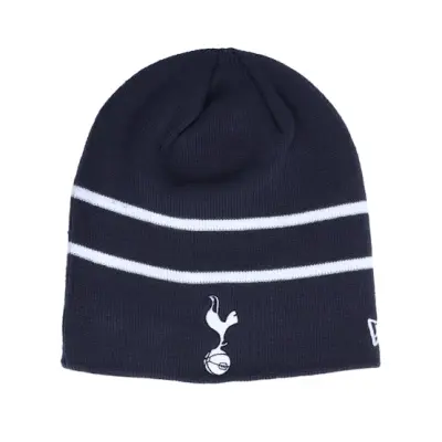New Era - Football Blå traditionalbeanie Beanie - Tottenham Hotspur Stripe Skull Knit Navy Beanie @ Hatstore