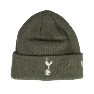 New Era - Football Grön cuff Beanie - Tottenham Hotspur Seasonal Beanie Olive/Stone Cuff @ Hatstore