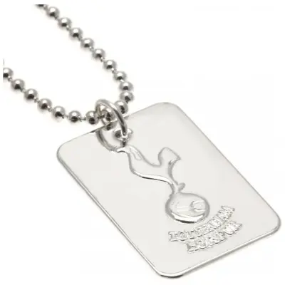 Tottenham Hotspur Dog Tag med Kedja Silver