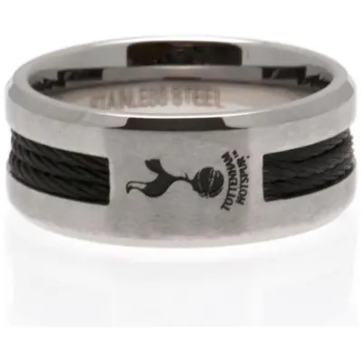 Tottenham Hotspur Ring Svart/Silver Small (58,8 mm)
