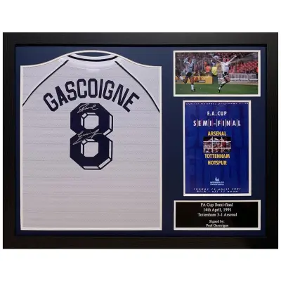Tottenham Hotspur Signerad Fotbollströja Paul Gascoigne