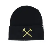 47 Brand - Football Svart cuff Beanie - West Ham United Haymaker Metallic 47 Beanie Black Cuff @ Hatstore