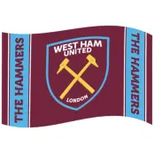 West Ham United Flagga Crest Stripe
