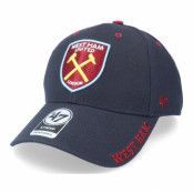 47 Brand - Football Blå adjustable Keps - West Ham United Fc Defrost Mvp Navy Adjustable @ Hatstore