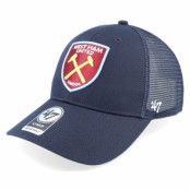 47 Brand - Football Blå trucker Keps - West Ham Branson'47 Mvp West Navy Trucker @ Hatstore