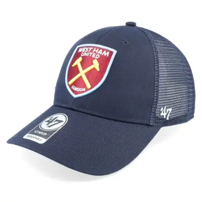 47 Brand - Football Blå trucker Keps - West Ham Branson'47 Mvp West Navy Trucker @ Hatstore
