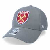 47 Brand - Football Grå adjustable Keps - West Ham Mvp Charcoal Adjustable @ Hatstore