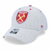 47 Brand - Football Grå adjustable Keps - West Ham United Fc Storm Cloud Mvp Charcoal Adjustable @ Hatstore