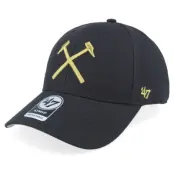 47 Brand - Football Svart adjustable Keps - West Ham Metallic 47 Mvp Cap  Black Adjustable @ Hatstore