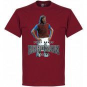 West Ham T-shirt Billy Bonds Hardman Röd M