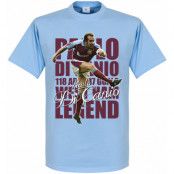 West Ham T-shirt Legend Di Canio Legend Ljusblå XS