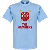 West Ham T-shirt The Hammers Shield Ljusblå L