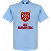 West Ham T-shirt The Hammers Shield Ljusblå XS