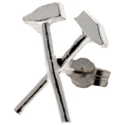 West Ham United Örhänge Silver Stud