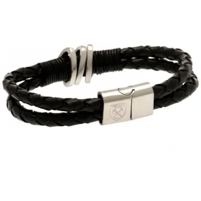 West Ham United Läderarmband