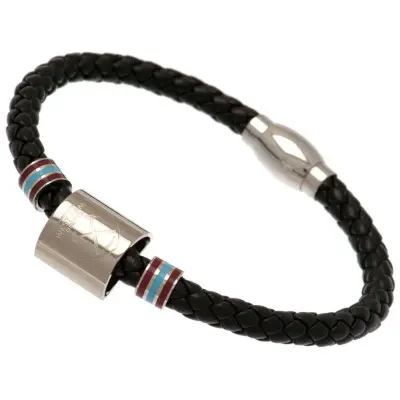 West Ham United Läderarmband Ring