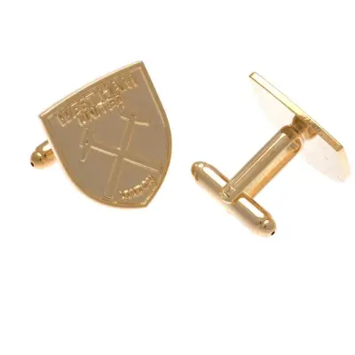 West Ham United Manschettknappar Guldpläterade
