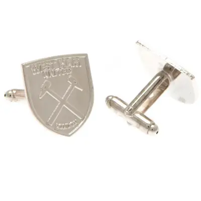 West Ham United Manschettknappar Silverpläterad