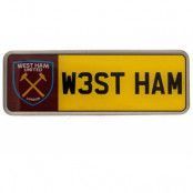 West Ham United Nummerplåt Emblem