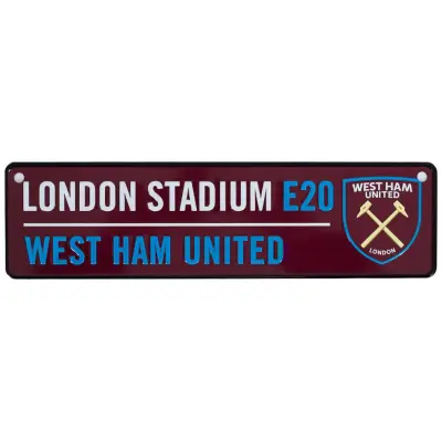 West Ham United Skylt Colour Window