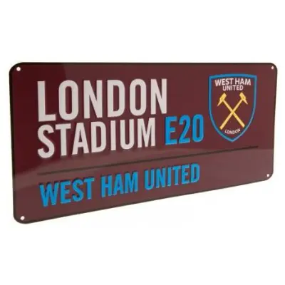 West Ham United Vägskylt Color