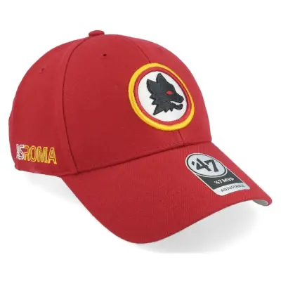 47 Brand - Football Röd adjustable Keps - AS Roma 47 Mvp Trojan Red Adjustable @ Hatstore