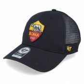 47 Brand - Football Svart trucker Keps - AS Roma  Brans Black Trucker @ Hatstore