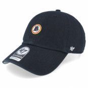 47 Brand - Football Svart unconstructed Keps - AS Roma Base Runner Clean Up Black Dad Cap @ Hatstore