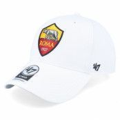 47 Brand - Football Vit adjustable Keps - AS Roma Raised Basic 47 Mvp White Adjustable @ Hatstore