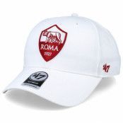 47 Brand - Football Vit adjustable Keps - AS Roma Raised Basic Mvp White/Red Adjustable @ Hatstore