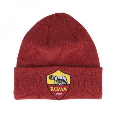 New Era - Football Röd cuff Beanie - Kids AS Roma Core Beanie Red Cuff @ Hatstore