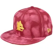 New Era - Football Röd snapback Keps - AS Roma Tie Dye 9FIFTY Red/Yellow Snapback @ Hatstore