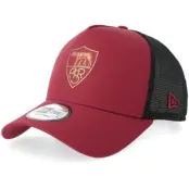 New Era - Football Röd trucker Keps - AS Roma Tonal Red/Black A-Frame Trucker @ Hatstore