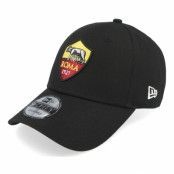 New Era - Football Svart adjustable Keps - AS Roma Core 9FORTY Black Adjustable @ Hatstore