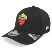 New Era - Football Svart adjustable Keps - AS Roma Core 9SEVENTY Black Adjustable @ Hatstore