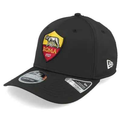 New Era - Football Svart adjustable Keps - AS Roma Core 9SEVENTY Black Adjustable @ Hatstore