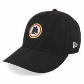 New Era - Football Svart adjustable Keps - AS Roma Suede 9FIFTY Low Profile Black Adjustable @ Hatstore