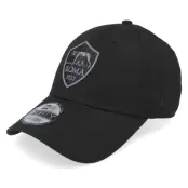 New Era - Football Svart adjustable Keps - AS Roma Tonal 9FORTY Black Adjustable @ Hatstore